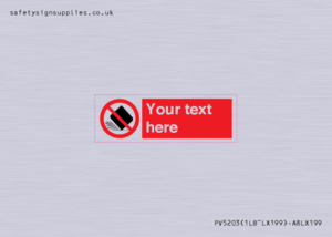 Custom Do Not Drop Sign